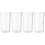 4Pcs Transparent Flower Containers Pc Flower Storage Buckets 1