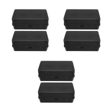 6Pcs Black Waterproof Outdoor Electrical Box Plastic Power Strip Cover
