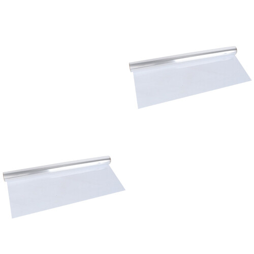 2Rouleaux Film Cellophane Transparent Pour Fleurs Durable