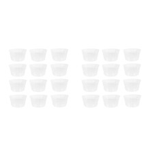 60Pcs Transparent Plastic Plant Drainage Tray Elegant Flowerpot Saucer