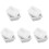 100Pcs White Square Weighing Plates Plastic Lab Sample Storage Trays 1