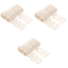3Rouleaux De Galon En Dentelle Blanche Pour Décoration Couture DIY