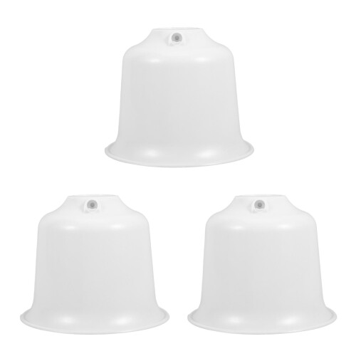 3Pcs Plastic Ceiling Fan Dust White Fan Accessories