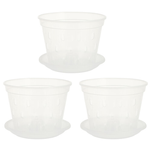 6 Sets Root Control Flowerpot Hanging Garden Phalaenopsis Net Pot