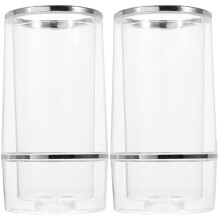 2Pcs Shatterproof Clear Beach Cups Premium Acrylic Wine & Beer Glasses