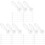 300Pcs White Garment Tag Ropes Hanging Label Strings for Clothing 1