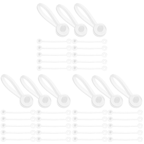 300Pcs White Garment Tag Ropes Hanging Label Strings for Clothing