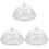 3Pcs Transparent Cake Plate with Dome Lid for Dessert Storage 1