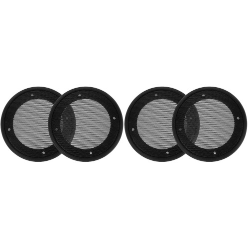 4Pcs Black Car Speaker Grill Covers Plastic Subwoofer Mesh Guards