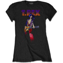 (L, Black) T Rex Rockin Skinny Fit T Shirt