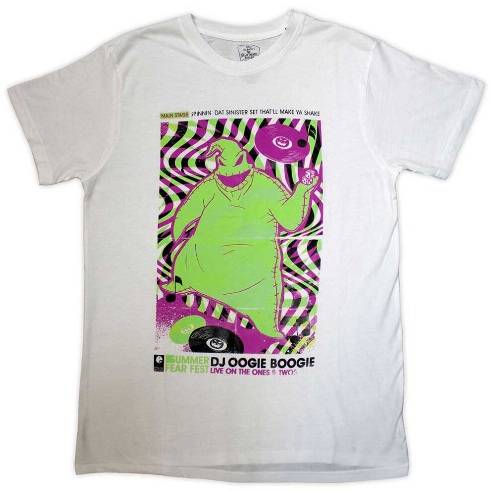 Disney (L, ) The Nightmare Before Christmas Dj Oogie Boogie T Shirt White