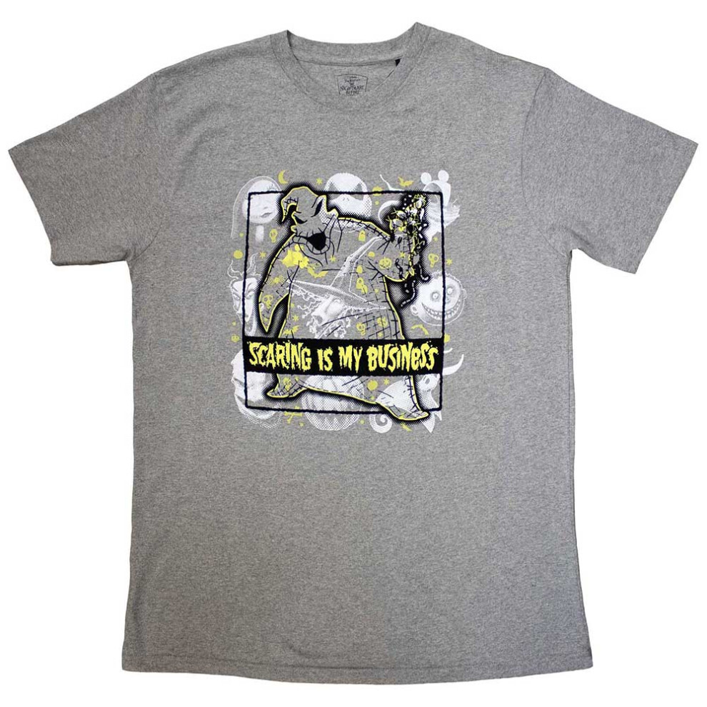 Disney (S, Grey) The Nightmare Before Christmas Scaring Is My Business T Shirt