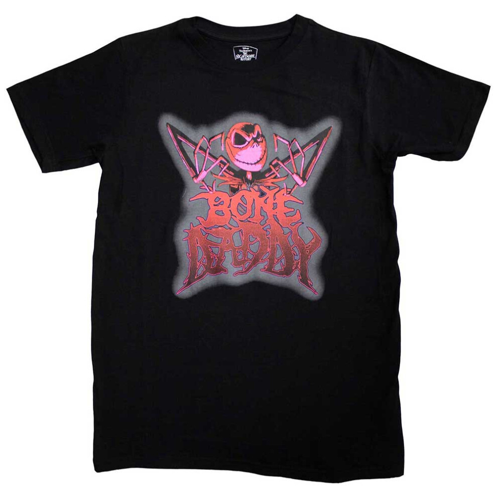 Disney (Xxl, ) The Nightmare Before Christmas Bone Daddy T Shirt Black
