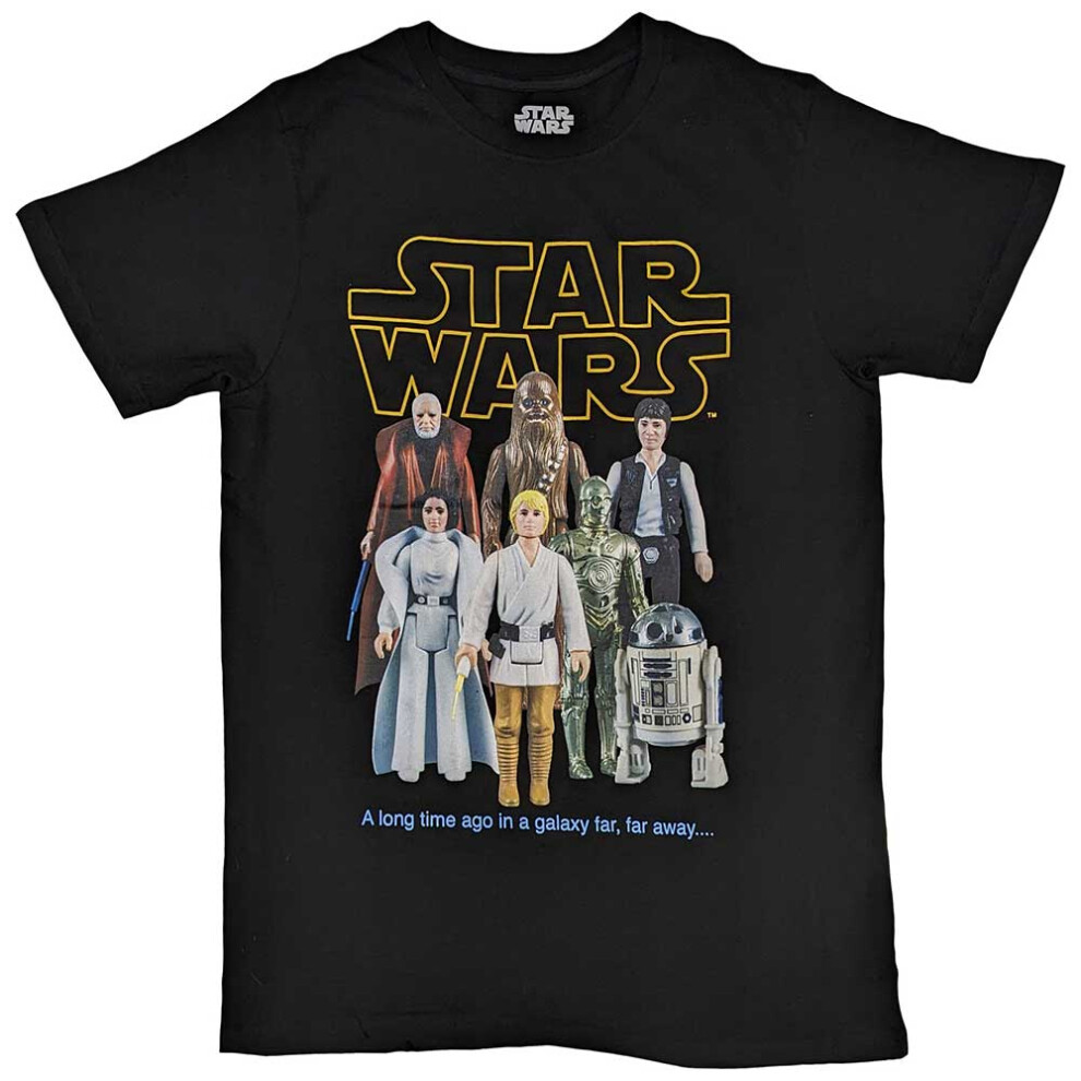 Star Wars (L, ) T Shirt Rebels Toy Figures New Official Mens Black