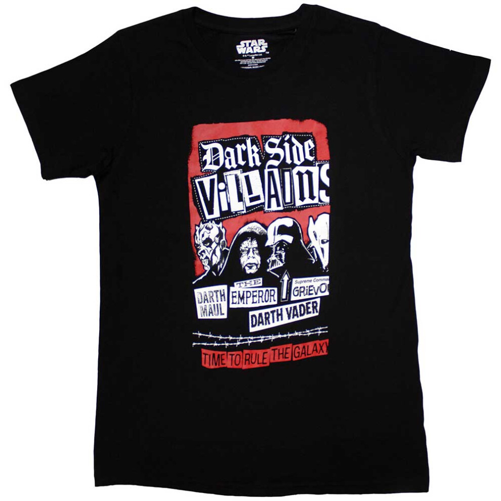 Star Wars (M, ) Dark Side Villains T Shirt Black