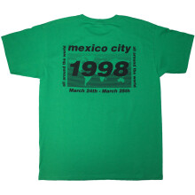 (XXL, Green) Oasis World Tour 1998 Mexico City T Shirt