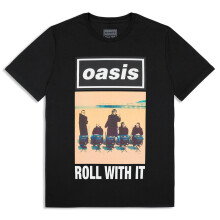 (XS, Black) Oasis Roll With It Single Cover T Shirt