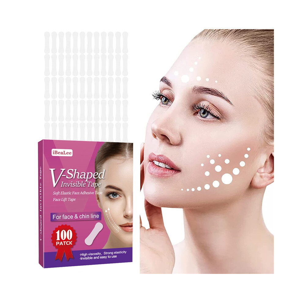 Stoyotu Face Lift Tape For Face Invisible Face Tape Lift Invisible Facial Lift Tape Ultra-Thin Double Chin Reducer For Neck Face Sagging Face Lifting