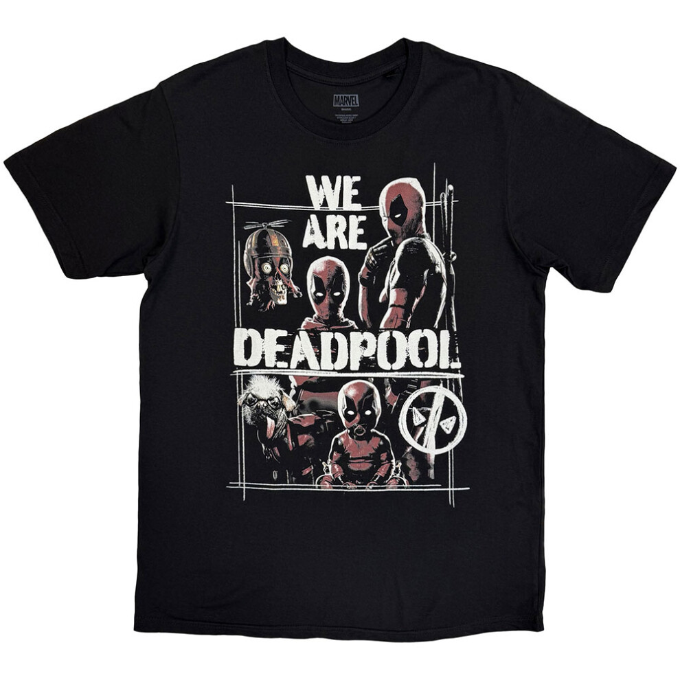 Marvel (M, ) Deadpool We Are Deadpool T Shirt Black