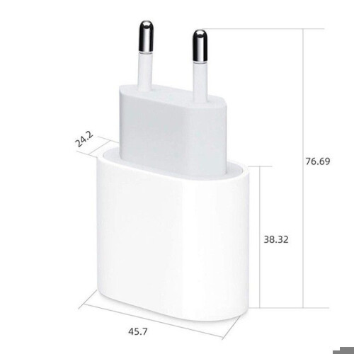 Chargeur mural USB-C 20 W, charge rapide, compatibilité universelle, sécurité avancée, design compact 2