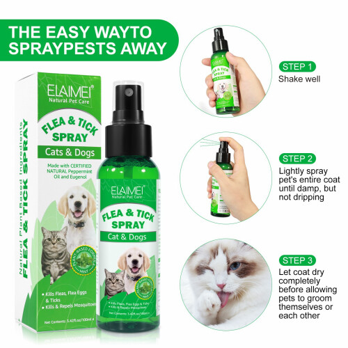 Spray refrescante para el control de plagas de mascotas 100 ml 1