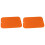 Drying Mat Heat Resistant Silicone for Water Draining 2Pcs Orange Dish Rack Holder 3