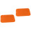 Drying Mat Heat Resistant Silicone for Water Draining 2Pcs Orange Dish Rack Holder 4