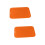 Drying Mat Heat Resistant Silicone for Water Draining 2Pcs Orange Dish Rack Holder 5