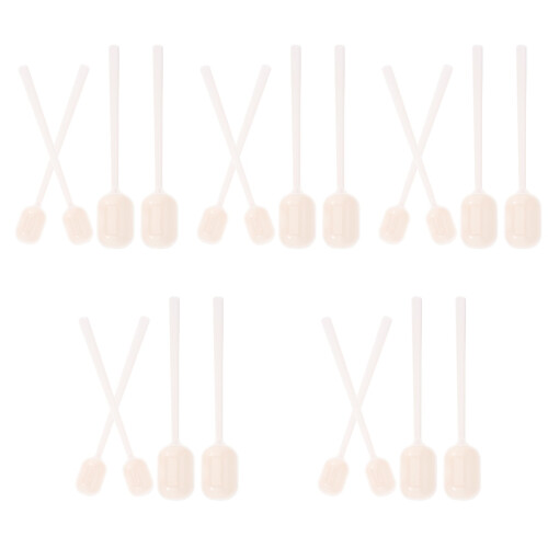 20Pcs White Plastic Coffee Teaspoon Scoop Set Mini Scooper for Jars 1