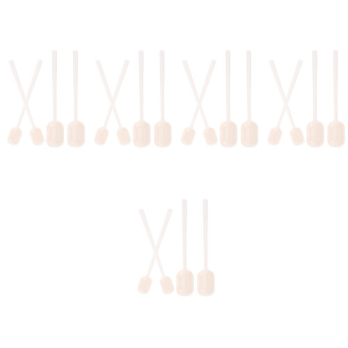 20Pcs White Plastic Coffee Teaspoon Scoop Set Mini Scooper for Jars 2