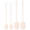 20Pcs White Plastic Coffee Teaspoon Scoop Set Mini Scooper for Jars 10