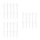 30Pcs Durable ABS Spool Holder Set for Household Sewing Machines White 2