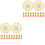 100Pcs Multi- Sticks for Drinks Hawaiian Party Picks 2
