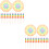 100Pcs Multi- Sticks for Drinks Hawaiian Party Picks 5