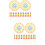 100Pcs Multi- Sticks for Drinks Hawaiian Party Picks 6