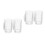 4Pcs Transparent Beer Cup Household Mugs with Handle 2