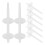 30Pcs Durable ABS Spool Holder Set for Household Sewing Machines White 10