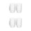 4Pcs Transparent Beer Cup Household Mugs with Handle 5