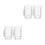 4Pcs Transparent Beer Cup Household Mugs with Handle 7