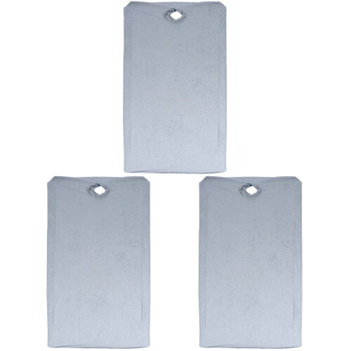 3Pcs Grey Waterproof Massage Bed Covers with Hole Elastic Salon Sheets 1