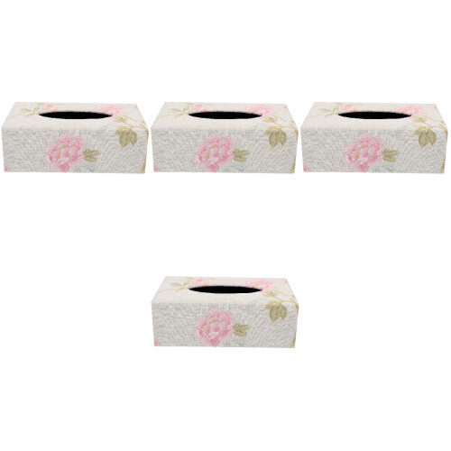 4Pcs Multi Tissue Box Holder Home Napkin Storage Case 1