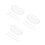 30Pcs Transparent Planter Saucers Durable Plastic Drip Trays for Pots 6
