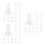 90Pcs Plastic Self-Adhesive Flower Base Stand for Clear Flower Display 2