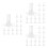 90Pcs Plastic Self-Adhesive Flower Base Stand for Clear Flower Display 3