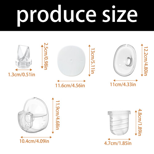 Ensemble d'accessoires pour tire-lait 5 en 1, comprenant-24MM 2