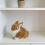 Realistic Rabbit Figurines Plush Rabbit Statue Ornament-Gray 4