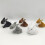Realistic Rabbit Figurines Plush Rabbit Statue Ornament-Gray 7