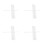 40Pcs Plastic Spine Bars White Slide Binders for Organizing Papers 2