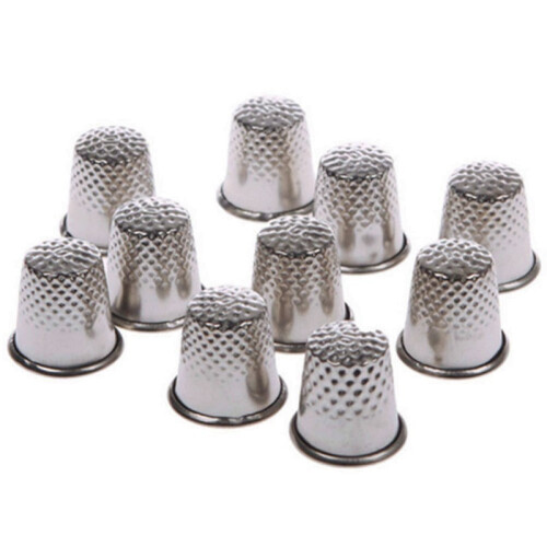 Antique Hard Metal Brass Sewing Thimble Needles Partner Finger Protector DIY Sewing Tools 1