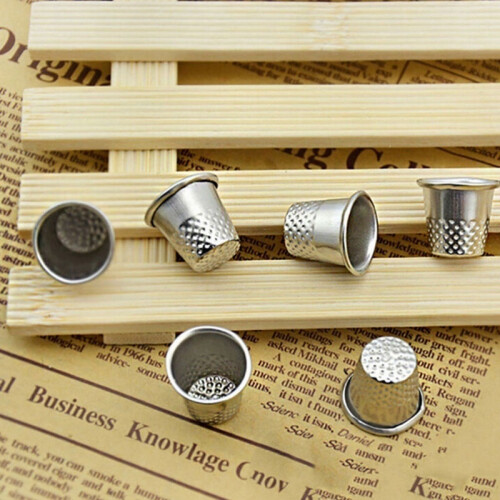 Antique Hard Metal Brass Sewing Thimble Needles Partner Finger Protector DIY Sewing Tools 2